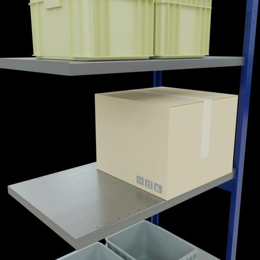 Produktbild Schulte Lagertechnik Stecksystem Anbauregal MULTIplus250 mit Längenriegel