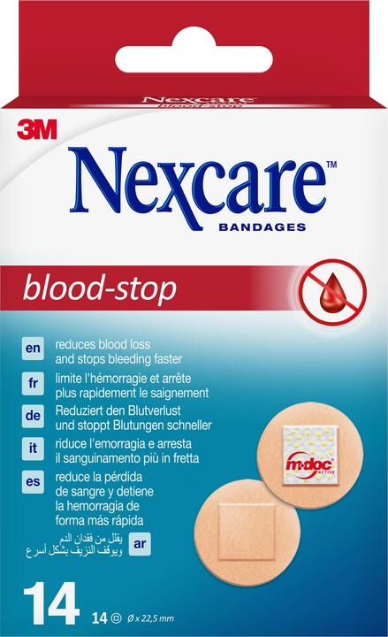 Nexcare Blood-Stop Pflaster rund (14 x)