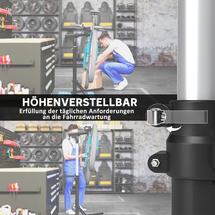 Produktbild Swisshandel24 Fahrrad-Reparatur-Ständer, Halter für Fahrräder zum und Reparieren, Schwarz