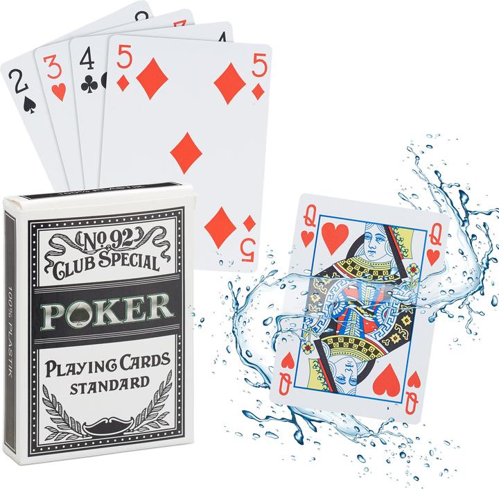 Produktbild Relaxdays Pokerkarten (Deutsch, Französisch, Italienisch, Englisch)