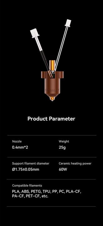 Produktbild Creality Heizelement Ender 3V3 KE Keramischer Heizblocksatz (Düse)