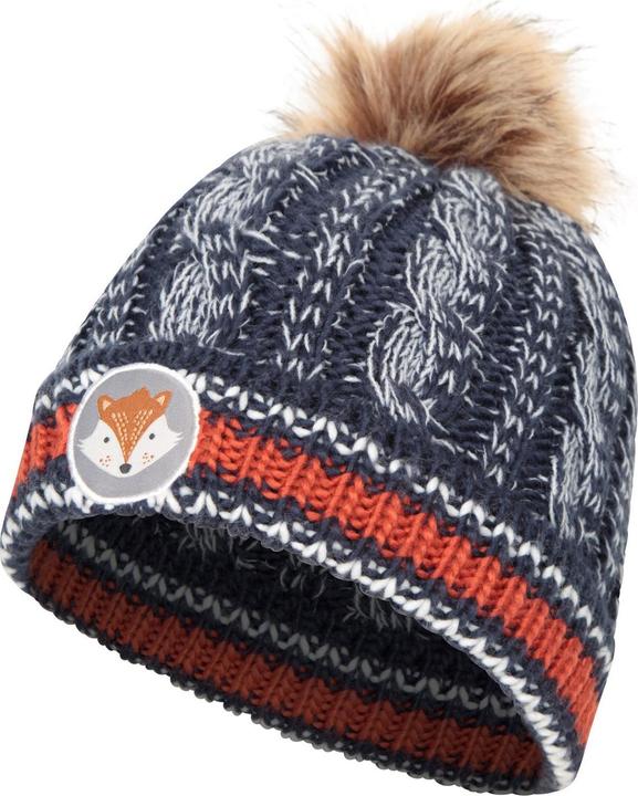Actual product image Mountain Warehouse Childrens/Kids Badge Pom Pom Beanie (One size)