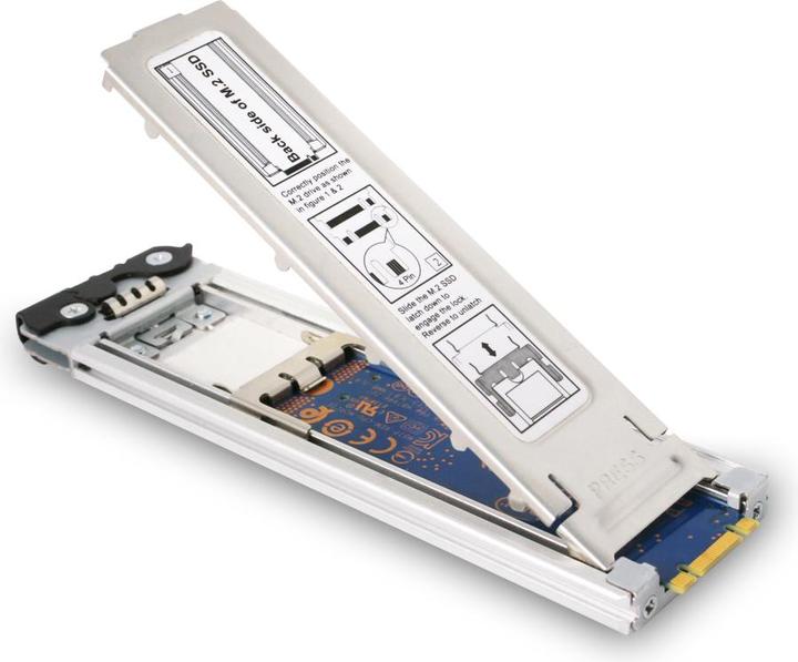 Actual product image Icy Dock ToughArmor M.2 NVMe SSD to PCIe 3rd removable frame
