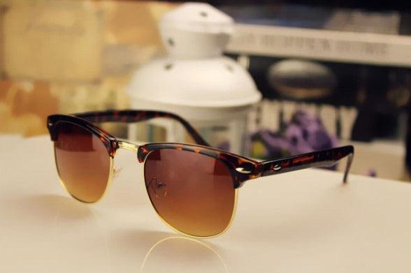 Immagine prodotto Hermex Occhiali da sole vintage retrò anni '80 UV400 - Brown Leopard