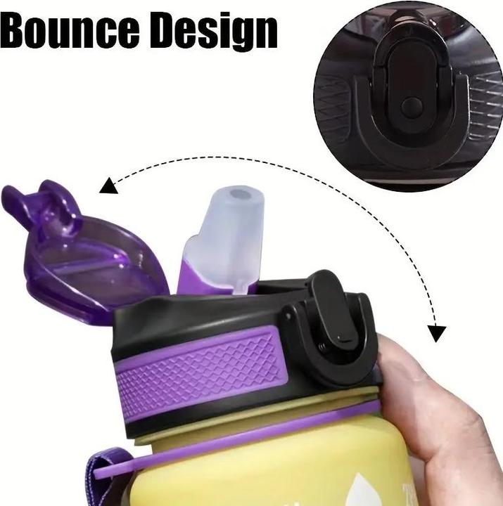 Image du produit ASMI Gourde anti-fuite avec design dégradé 1000 ml (1 l)