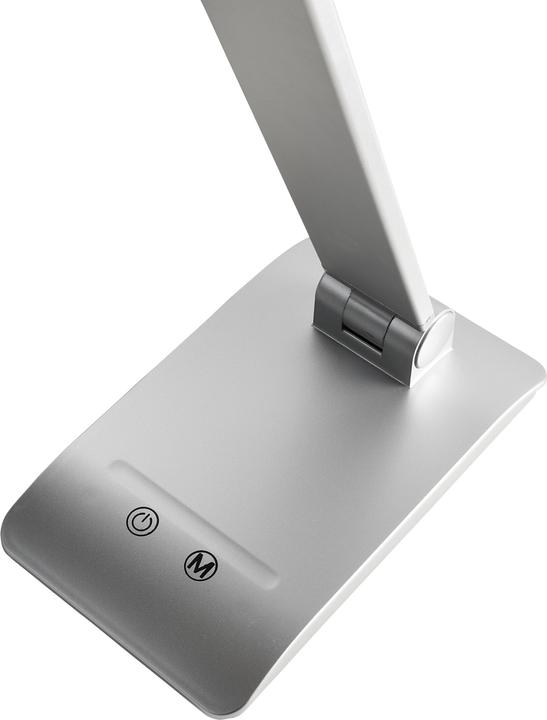 Actual product image Alco Albert 924-28 - LED desk/workstation lamp with stand, silver, dimmable in 3 steps (400 lm)
