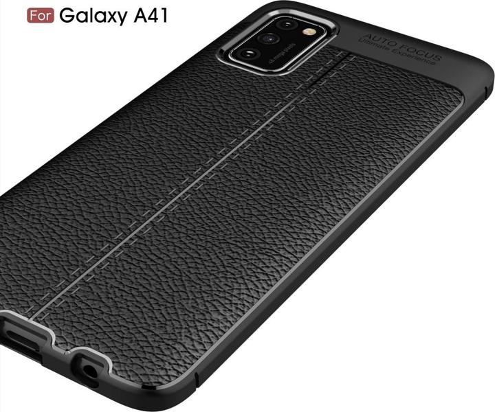 Produktbild Screenguard Samsung Galaxy A41 Hülle Leather Design TPU Cover (Samsung Galaxy A41)