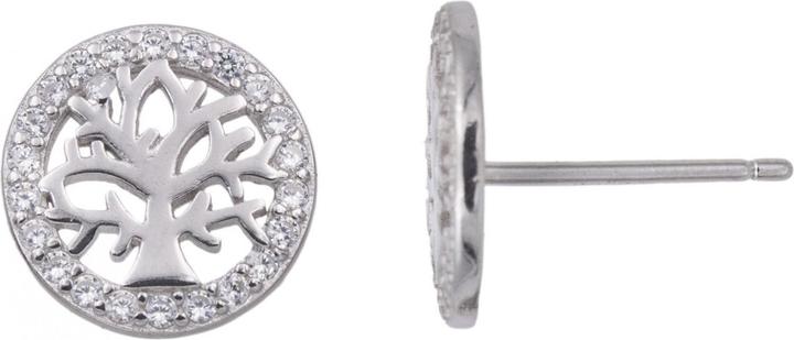 Passion Ohrringe Aus Silber – Baum – Zirkonia (COU BIJOU, Matériel exact)