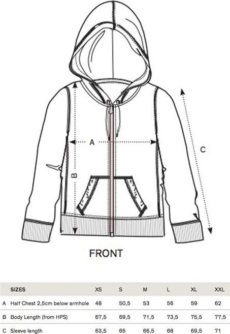 Produktbild Skate.ch Caps Lock Small Zip-Hood (L)