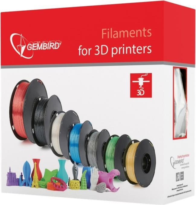 Actual product image Gembird Filament cassette PLA galaxy narrow spool (PLA, 1.75 mm, 1000 g, Blue)