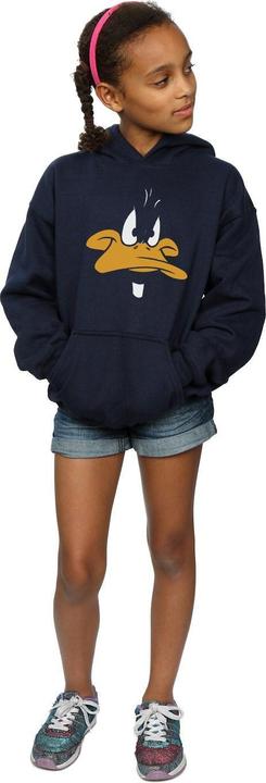 Produktbild Looney Tunes Daffy Duck Big Face Kapuzenpullover Mädchen (152, 158)