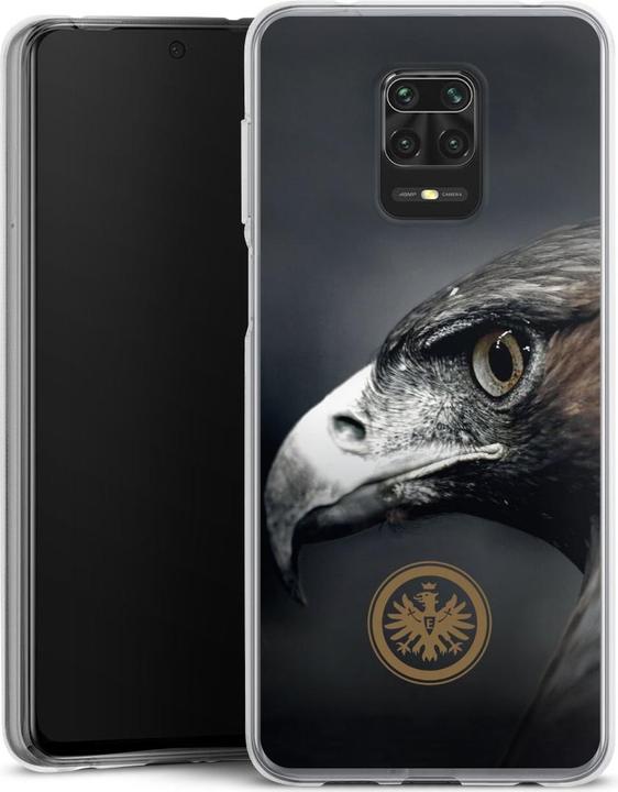 Produktbild DeinDesign Silikon Hülle für Xiaomi Redmi Note 9 Pro Handyhülle Case Smartphone Schutzhülle Adler Eintracht (Xiaomi Redmi Note 9 Pro)