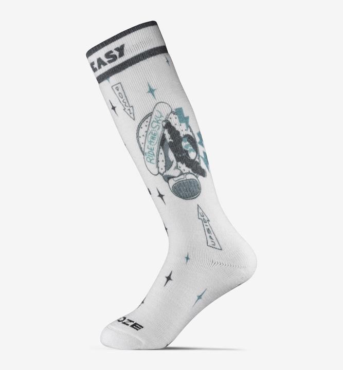 Actual product image Wedze Ski and snowboard socks for children - 100 black (27, 30)