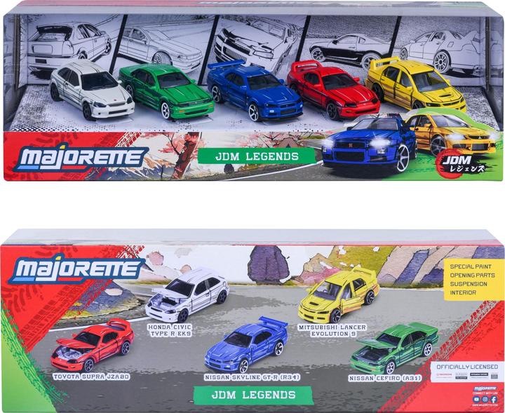 Actual product image Majorette JDM Legends Anime 5 Pieces Giftpack