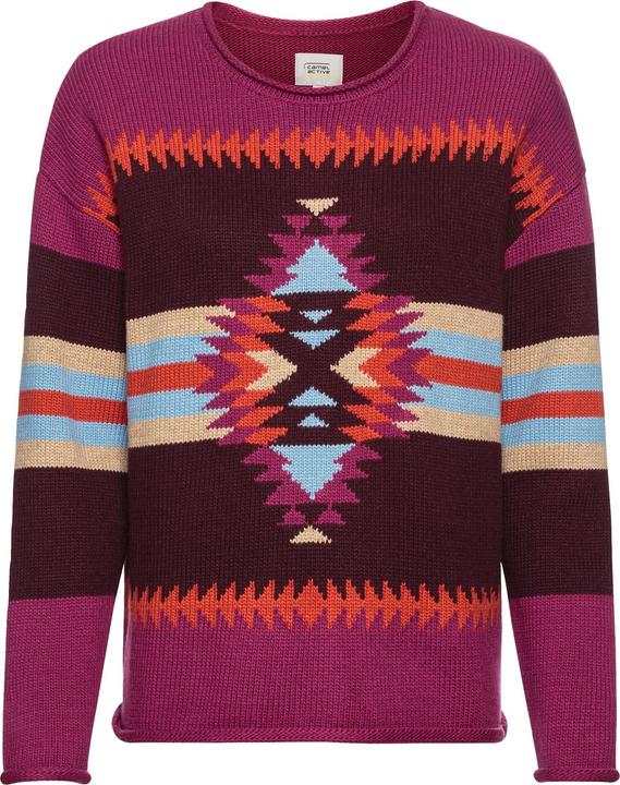 Camel Active Strickpullover mit eingearbeiteten Mustern