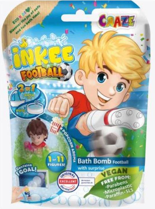 Actual product image Craze Inkee Fussall bath bomb with collectible figure (Bath bombs)