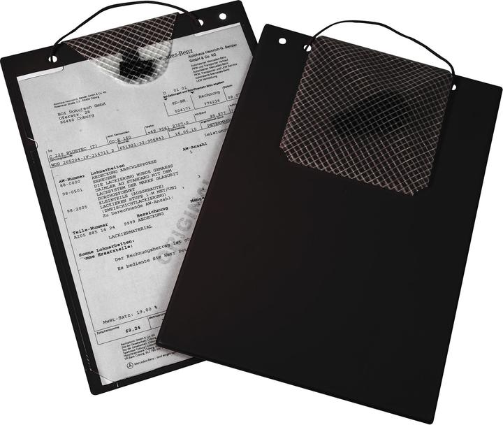 Produktbild Eichner Auftragstasche mit Klettverschluss und Kordel DIN A4 schwarz (A4, 10 x)