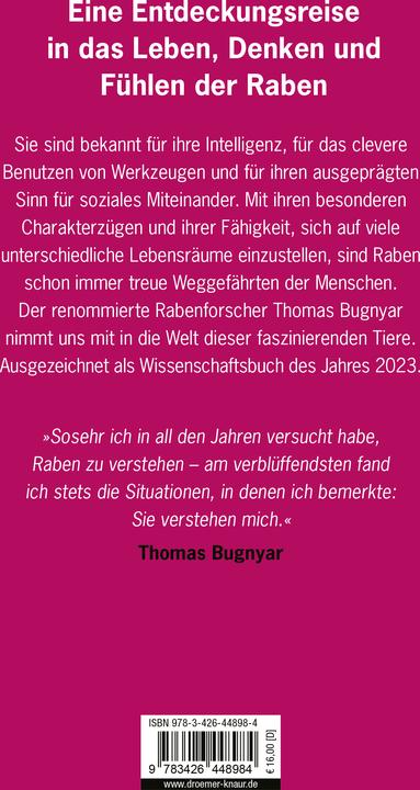 Produktbild Raben (Deutsch, Thomas Bugnyar, 2024)