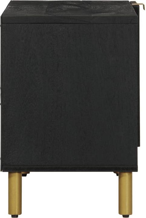 Produktbild VidaXL TV Schrank Lowboard Fernsehschrank Fernsehtisch Schwarz Holzwerkstoff (80 x 33 x 46 cm)