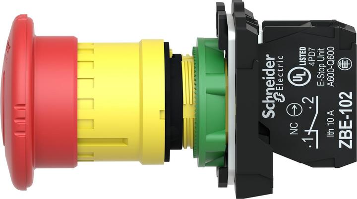 Produktbild Schneider Electric Emergency Stop 40mm Turn to Release 1NC