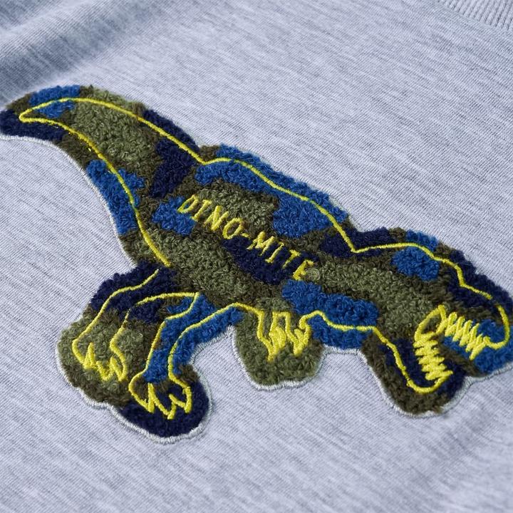 Immagine prodotto VidaXL Camicia da bambino a maniche lunghe grigio melange 116,Materiale: 95 (116)