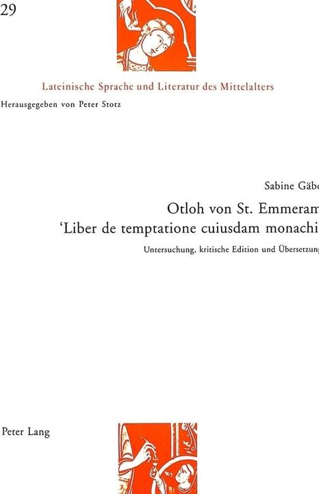 Produktbild Otloh von St. Emmeram- 'Liber de temptatione cuiusdam monachi' (Deutsch, Sabine Gäbe, 1998)