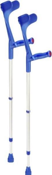 Actual product image Ossenberg Crutch anatomical soft combi blue 140kg clip