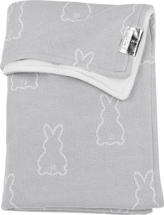 Meyco X MrsKeizer coperta per bambini in velluto Rabbit argento