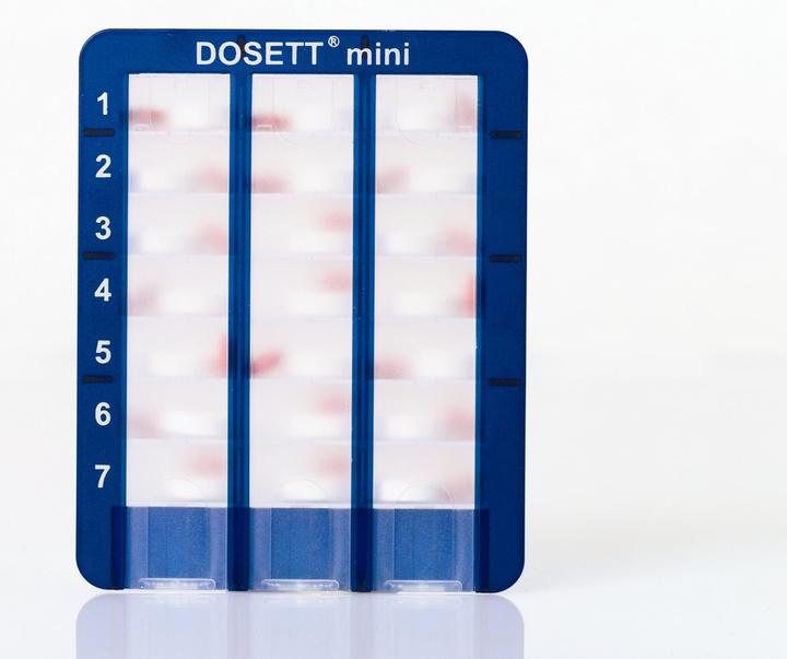 Actual product image Dosett Mini dosing box