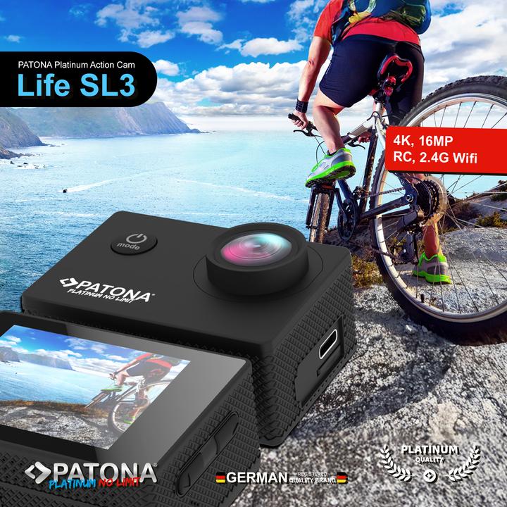 Produktbild Patona Platinum Action Cam Life SL3 4K (60p, WLAN)