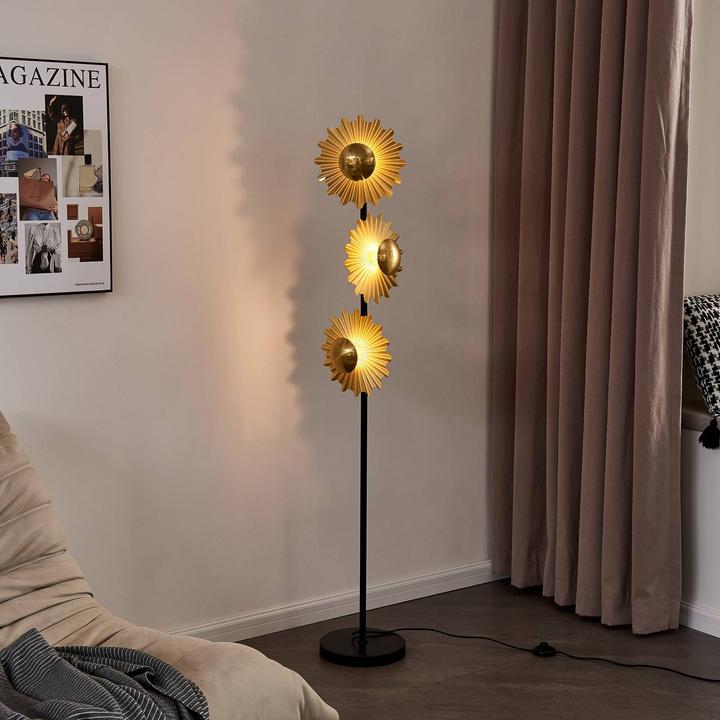 Image du produit Lindby Senmia Lampadaire doré à trois lampes (G9)