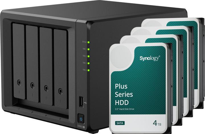 Actual product image Synology DS925+ (4 x 4 TB, Synology HAT 33xx)