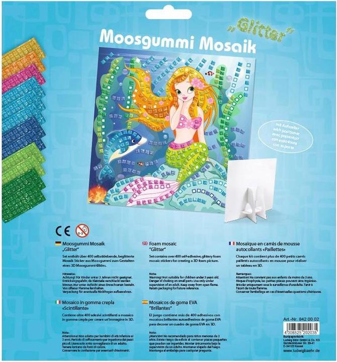 Produktbild Ursus Moosgummi Mosaik Glitter Meerjungfrau