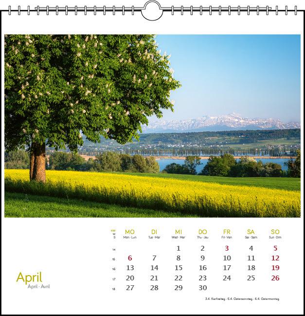 Produktbild Westlicher Bodensee 2026 (17 x 17 cm, Französisch, Englisch)