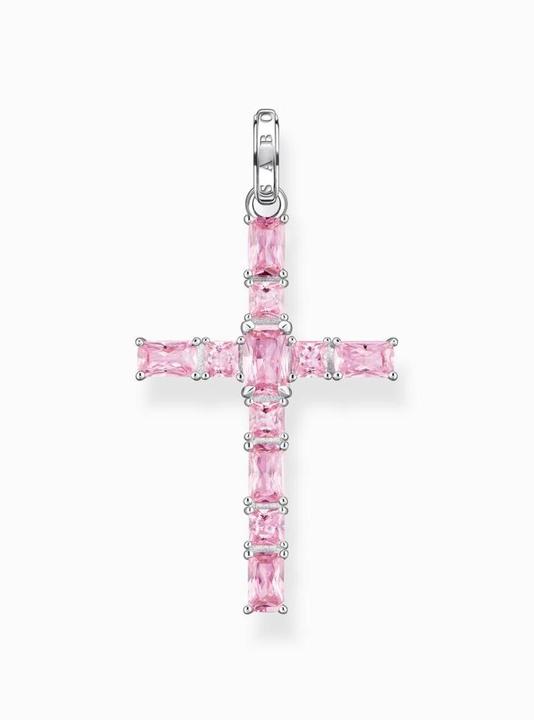 Immagine prodotto Thomas Sabo Ciondolo croce pietre rosa argento (Argento 925)