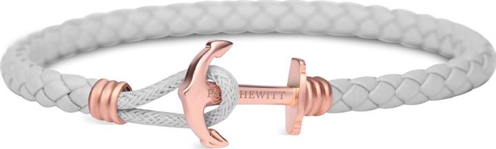 Paul Hewitt Armband Lite Roségold Grau (19 cm, Edelstahl, Leder)