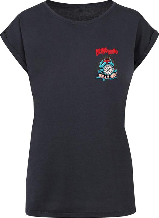 Actual product image Merchcode Ladies ALARM CLOCK Comic Extended Shoulder Tee - 116367 (S)