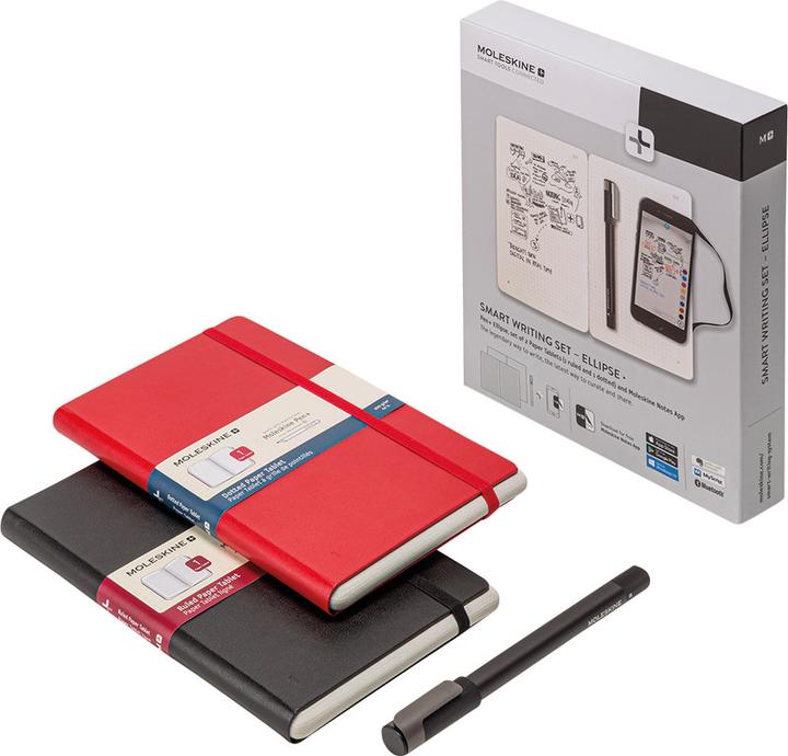 Image du produit Moleskine Smart Writing Set Ellipse (A5, Pointillés, À rayures, Couverture rigide)