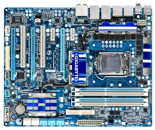 Gigabyte GA-P55-UD5, Intel P55, LGA1156, SLI, CFX (LGA 1156, ATX)