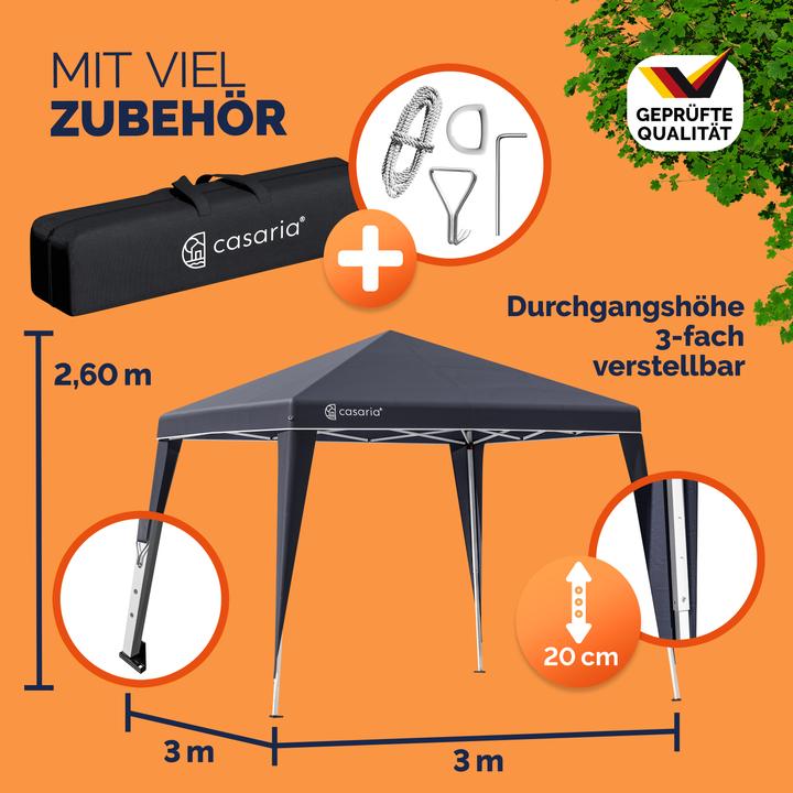 Image du produit Casaria Pavillon Pop-up (300 cm, 300 cm)