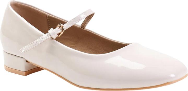 Actual product image Where's That From Womens/Ladies Minsk Patent Leather Buckle Detail Low Heel Pumps (37)