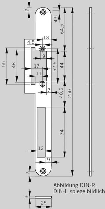 Actual product image Dormakaba Striking plates for door opener (Striking plate)