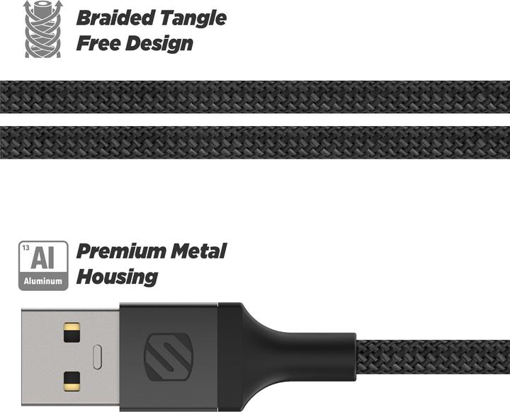Produktbild Scosche USB-A — Lightning (0.30 m, USB 3.2 Gen 1)