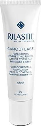 Actual product image Rilastil Camoufl Fond H C10 SP30 (Suntan cream, SPF 30)