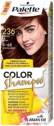 Produktbild Palette Color Shampoo Coloring Up To 24 Wash 4-68 Chestnut (68 ml, Flüssiges Shampoo)