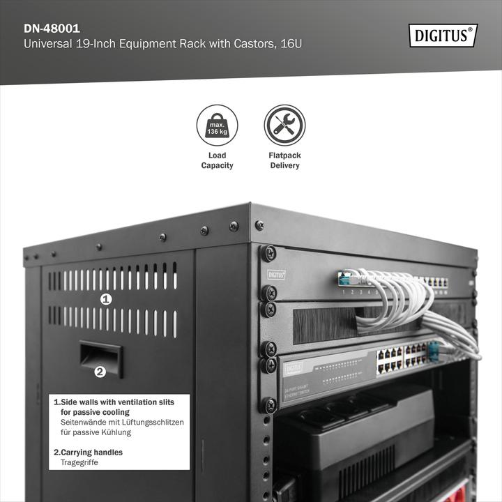 Produktbild Digitus DN-48001 (16 HE, 19 Zoll Rack)