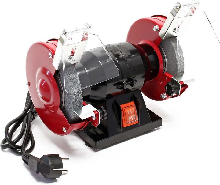 Actual product image Wiltec Bench Grinder 120W with 2x⌀125mm with Fine and Coarse Grinding Discs at 2950rpm