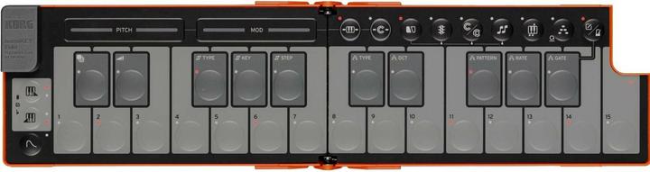 Actual product image Korg Keyboard Controller nanoKEY Fold Lava Orange Limited (Keyboards)