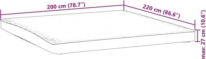 Produktbild VidaXL Matratzenschoner Matratzenauflage Matratzenschutz 200x220cm Wasserdicht (200 x 220 cm)
