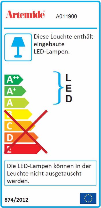 Label énergétique Artemide Tolomeo Micro (461 lm, E14)